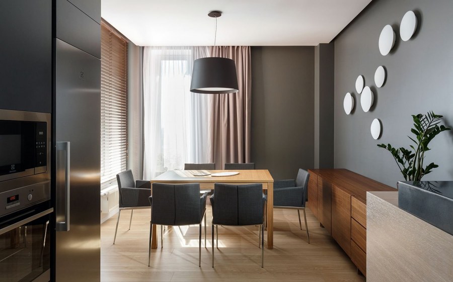 Кухня в белых тонах Минимализм