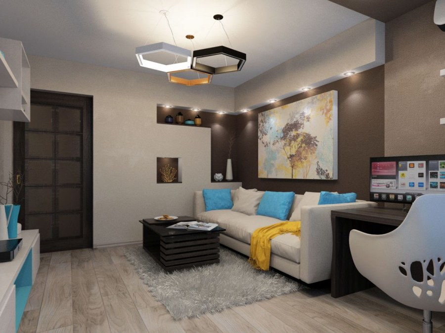 Дизайн проект двухкомнатной квартиры с газовым котлом