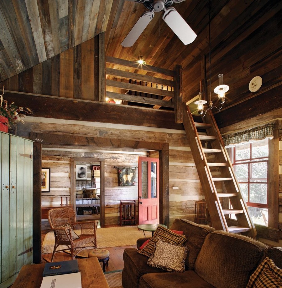 Деревянный домик интерьер