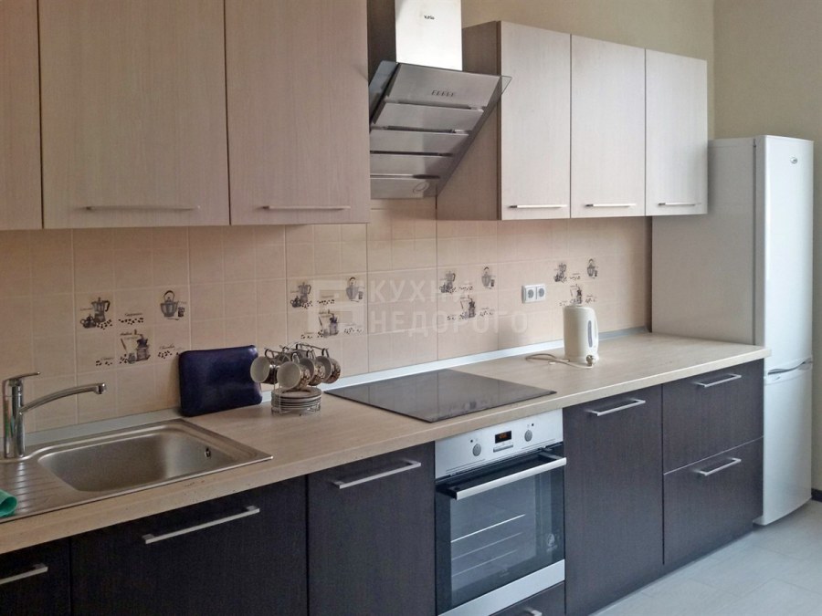 Кухня бежевая матовая