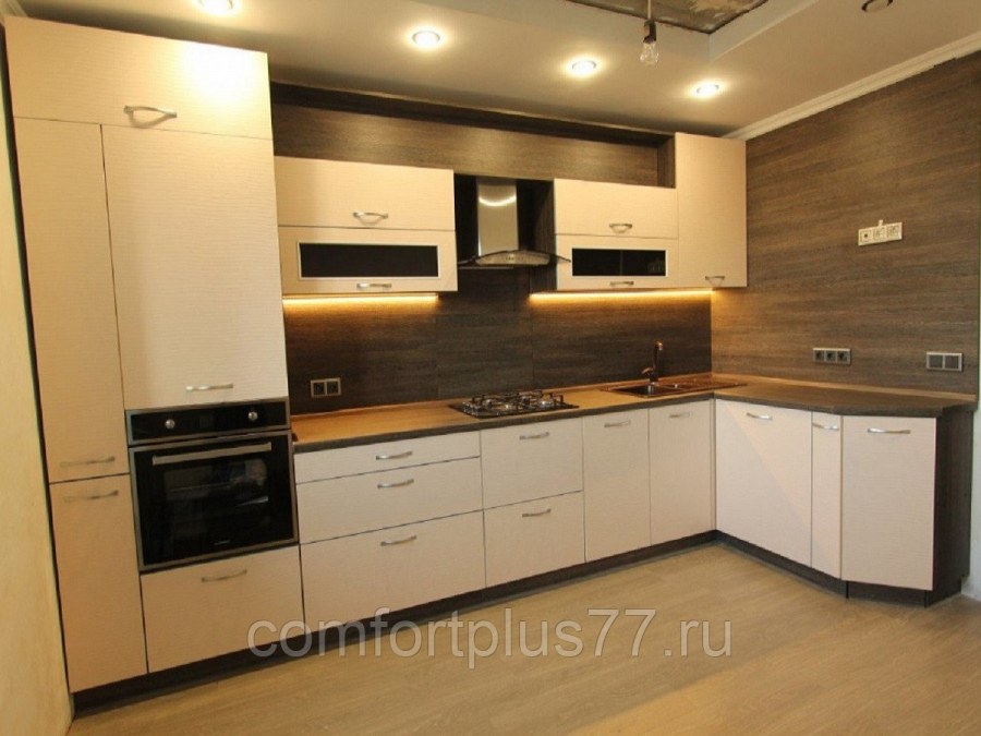 Кухни из пластика Арпа белый глянец