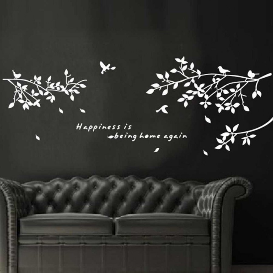 Наклейки на стену черно белые