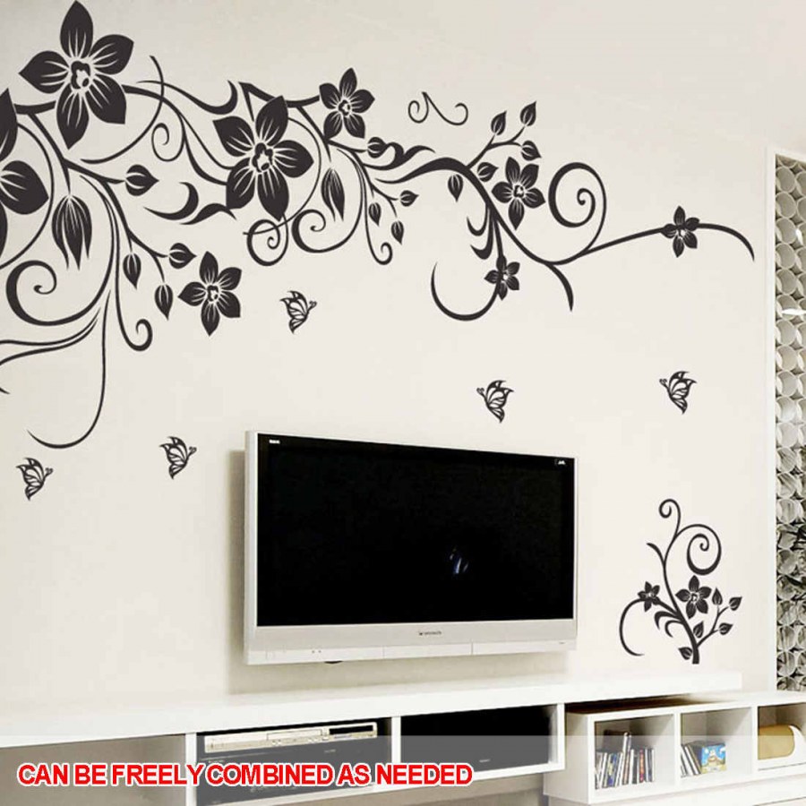 Декоративные узоры на стене