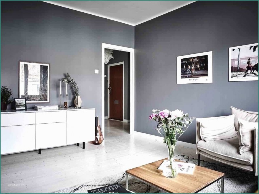 Тепносерые стены в интерьере