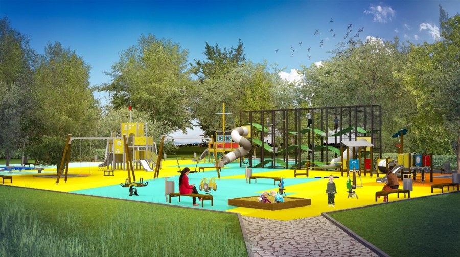 Детская площадка визуализация