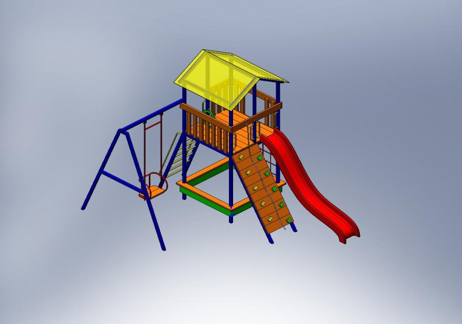 Детская площадка 3д Макс