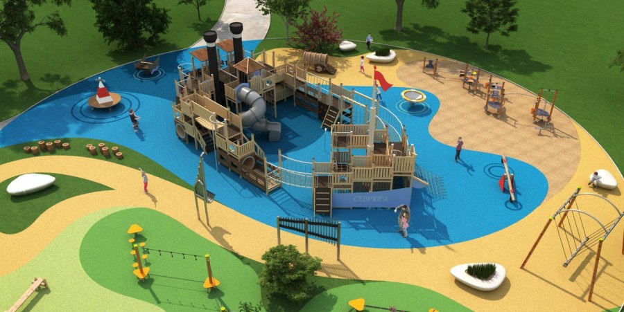 Северный Речной вокзал детская площадка