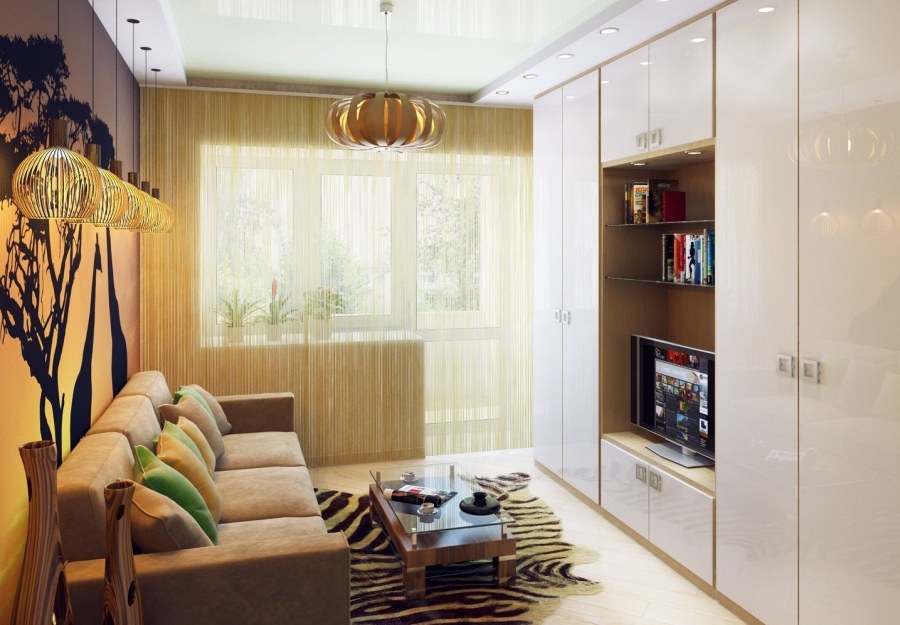 Интерьер зала в квартире