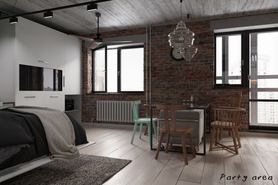 Потолочные перекрытия в стиле лофт