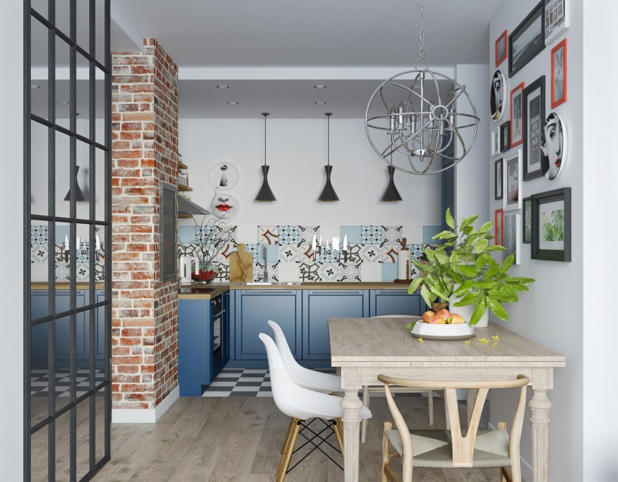 Шторы сетка Скандинавский лофт