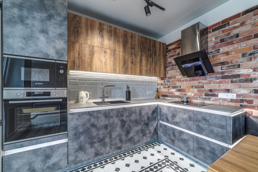 Тахта в стиле лофт в интерьере