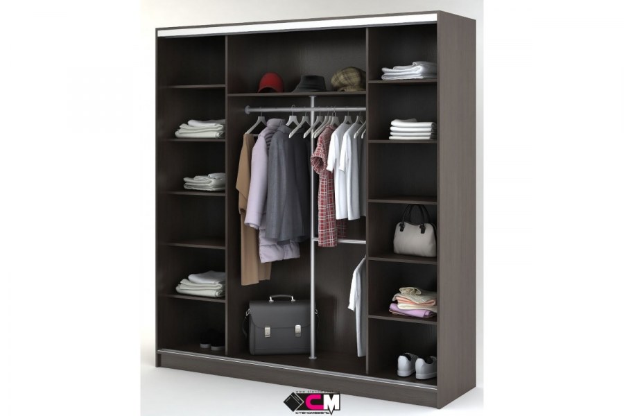 Шкаф Альянс 3 белфорт/венге