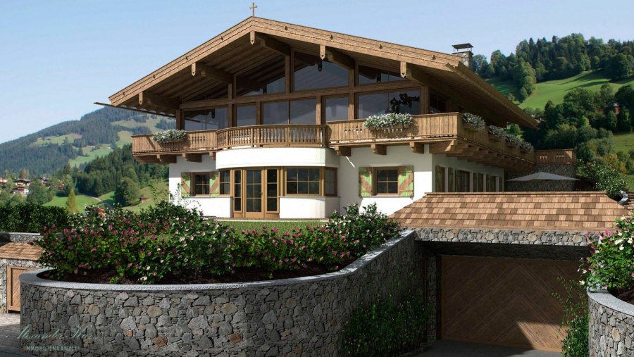 Шато в швейцарских Альпах