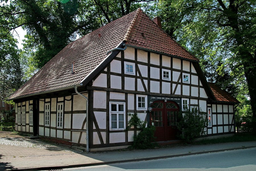 Фахверковые постройки в Германии 15 век
