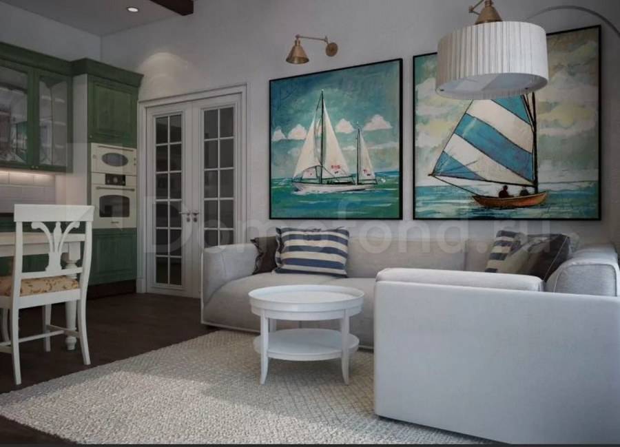 Студия в морском стиле