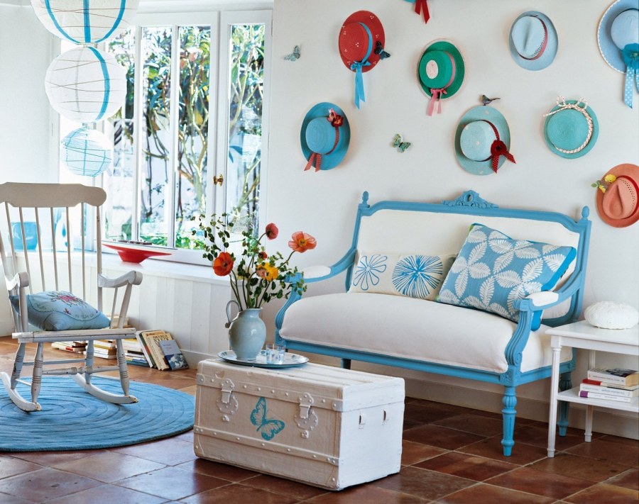 Гостиная в морском стиле