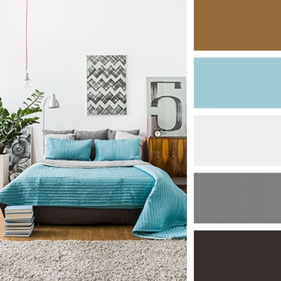 Сочетание голубого и золотого