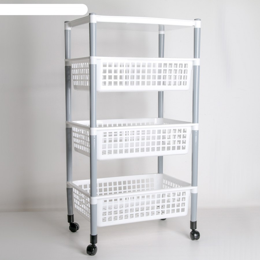 Этажерка ПМ 4-Х секцион универс 315х327х860 мм Лайт белая м7556 Альтерн(2)