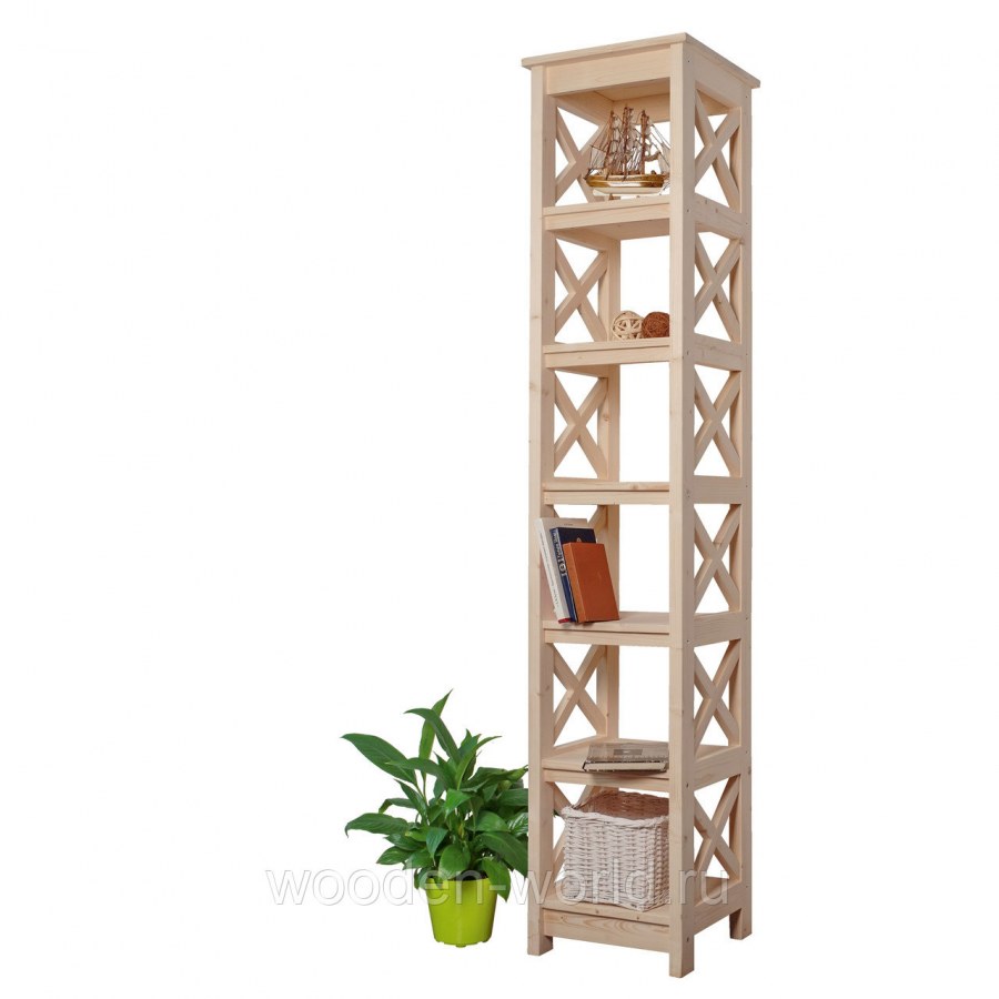 Деревянный стеллаж 400х250х1800 КРАСКОР