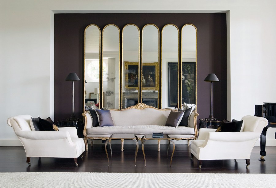 Зеркальная стена в интерьере