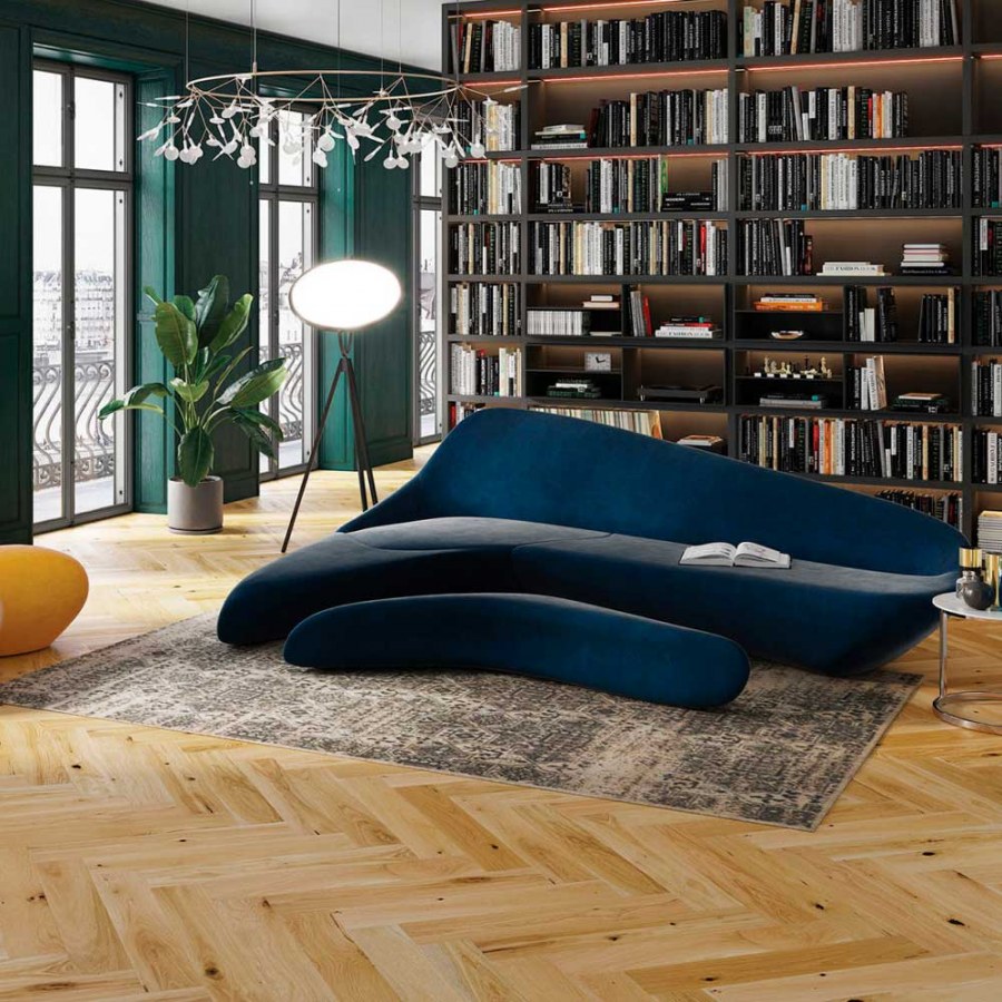 Паркет ёлка Barlinek дуб Grand Canion