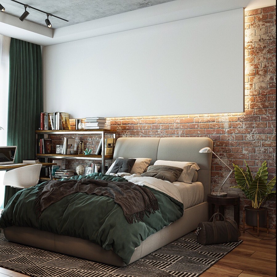 Спальня для подростка в стиле лофт