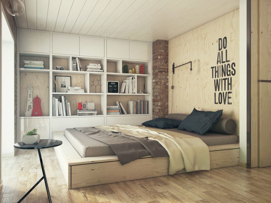 Молодежная комната в стиле лофт