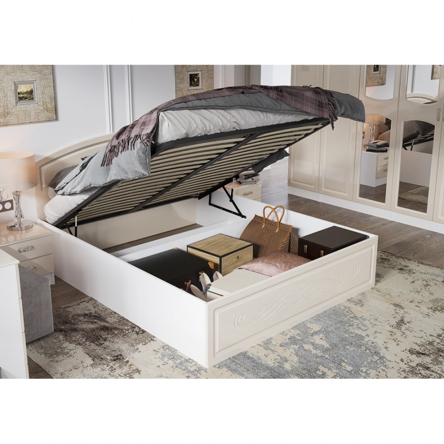 Кровать КРПМ-160 Венеция жемчуг