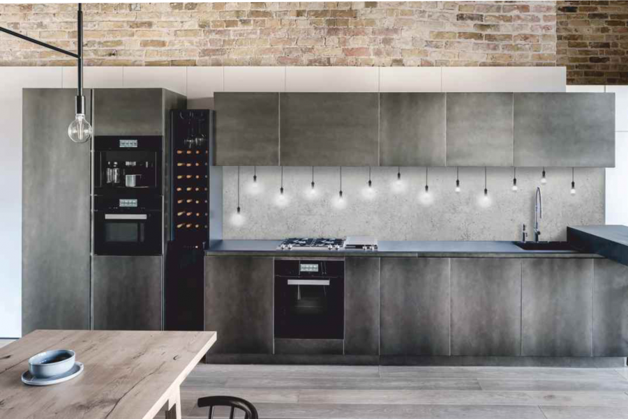 Кухни в сочетании с деревом