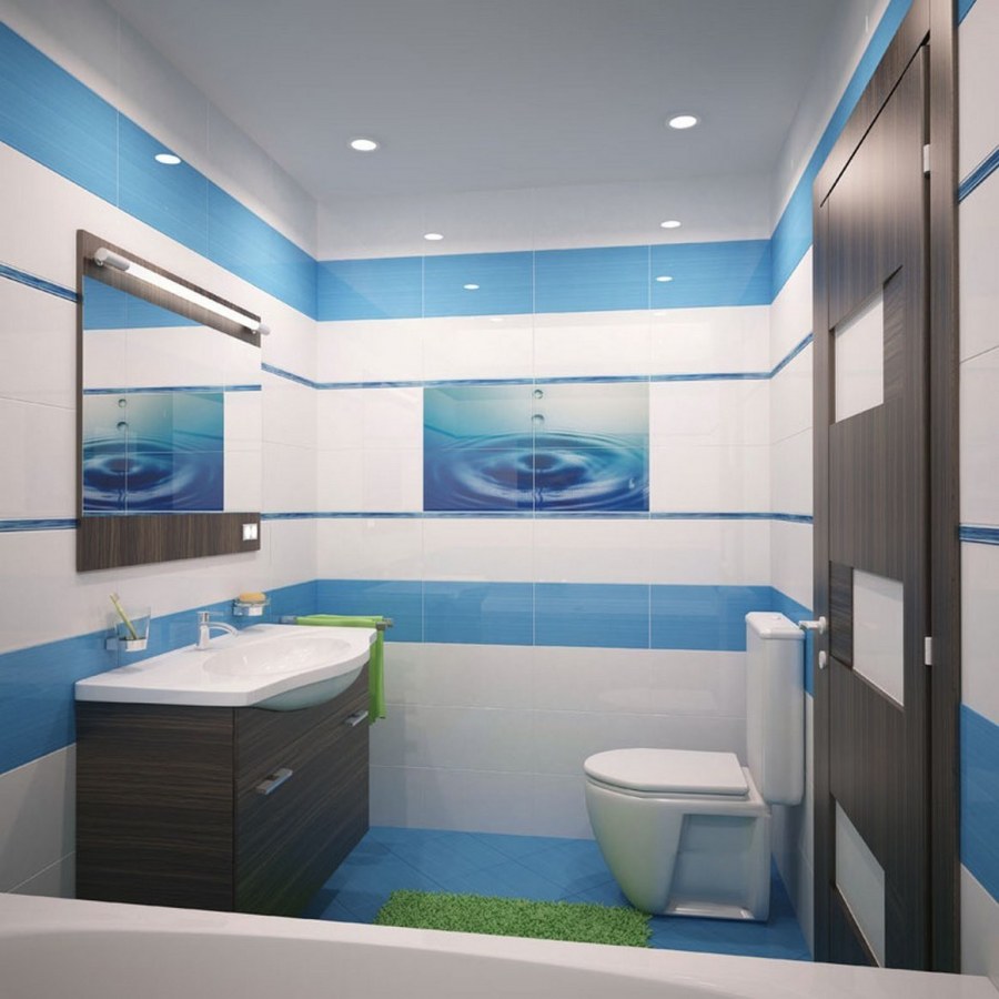 Ceradim плитка настенная Blue (кпо16мр606) 25x45