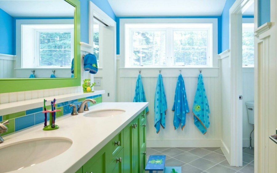 Ванная интерьер детская