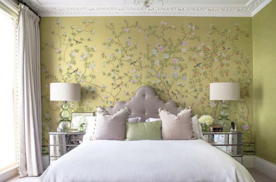Обои в стиле Шинуазри в интерьере