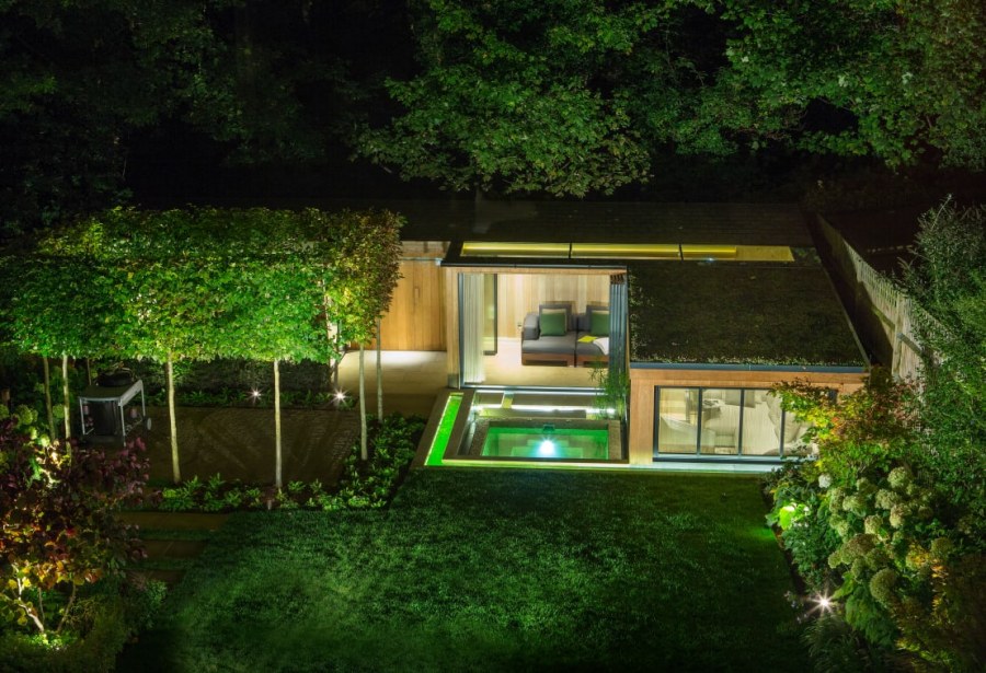 Зеленая комната в ландшафте