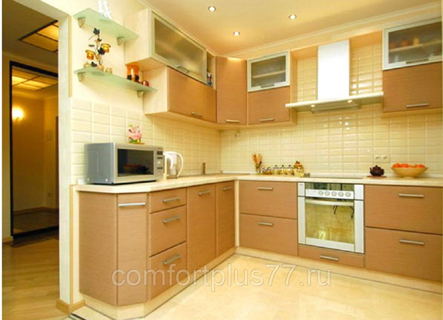 Бежевые кухни