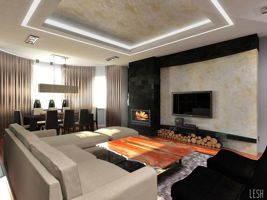 Проект интерьера гостиной