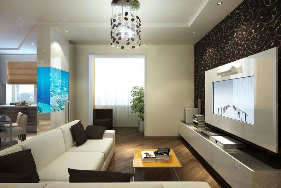 Квадратные гостиные интерьер