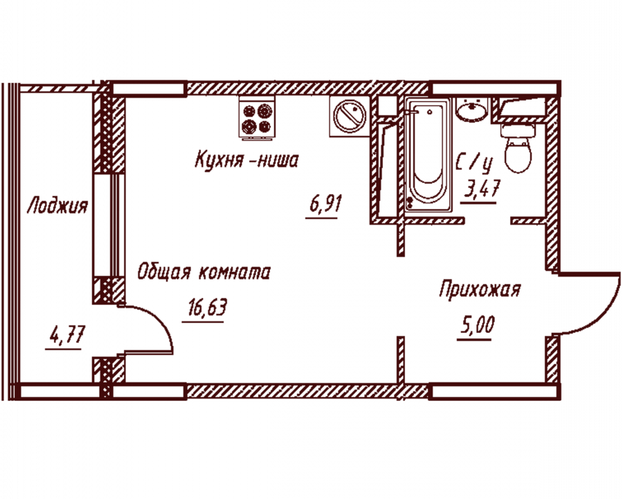 Саларьево парк планировка 1 комнатная