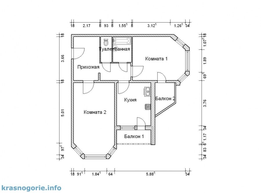 Ватутинки Десна 14/2 планировка