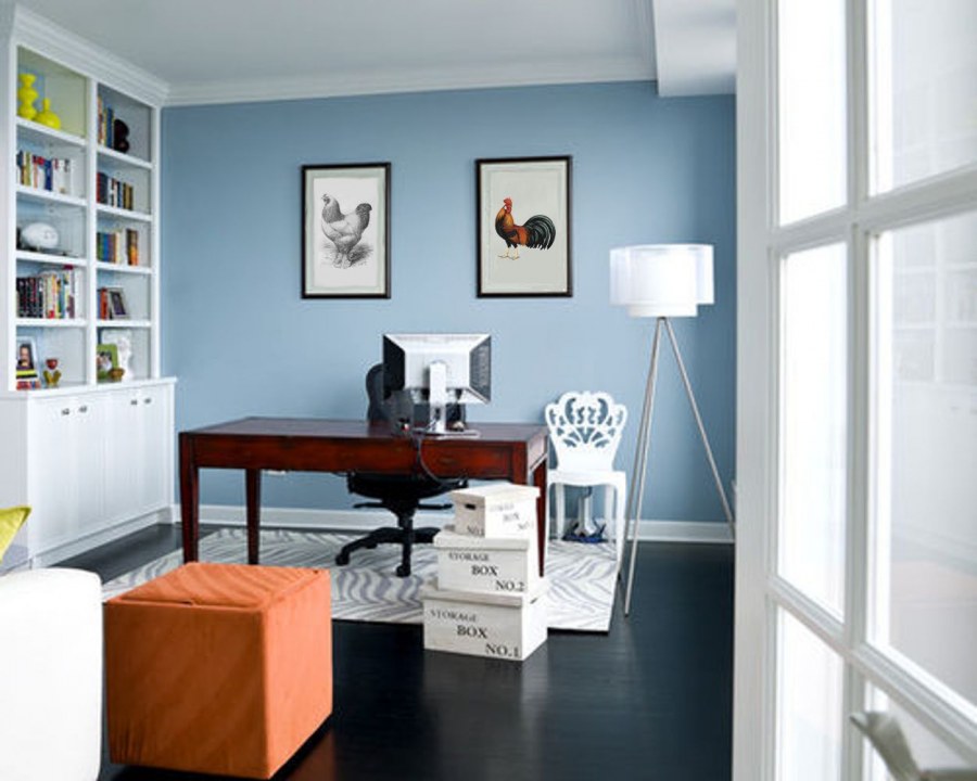 Цвет стен в маленьком офисе