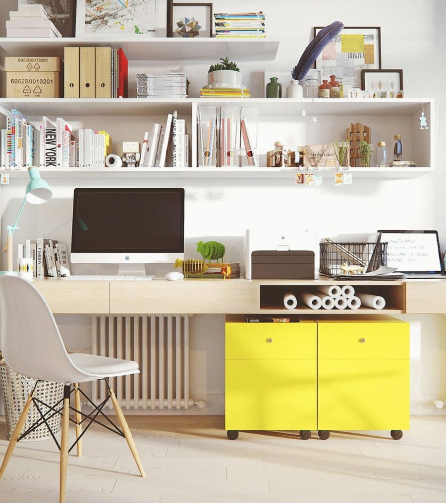 Домашний офис в скандинавском стиле