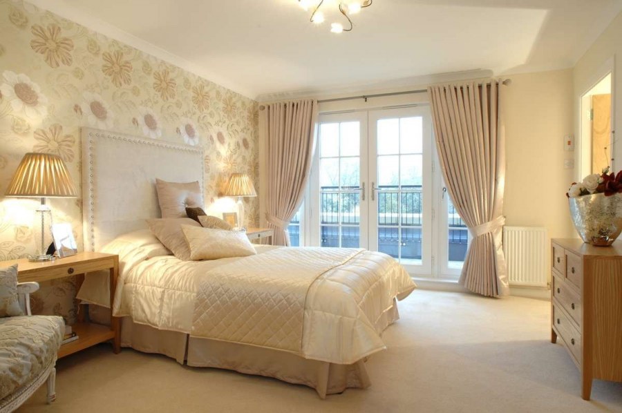 Спальняв постельных тонах