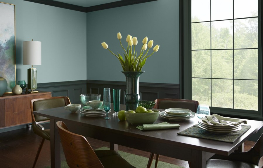 Цвет Тиффани в интерьере