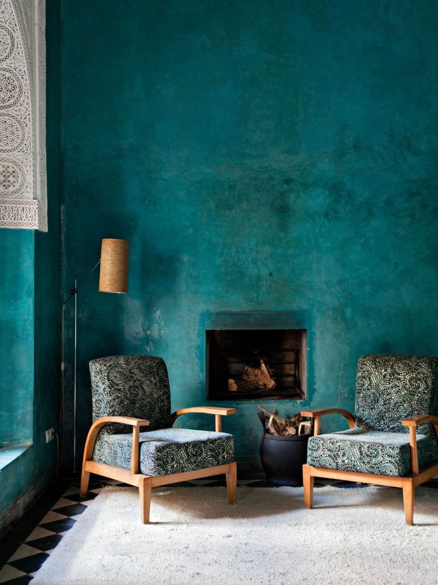 Бирюзовый интерьер