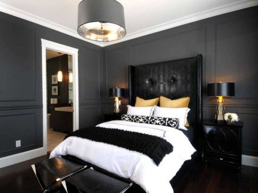 Черные двери в интерьере