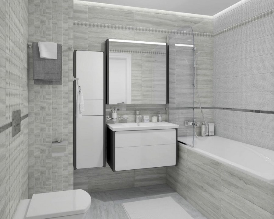 Плитка Glossy серый laparet