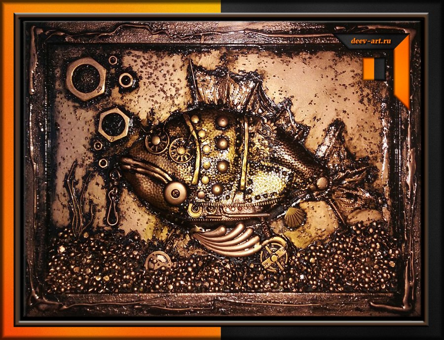 Рыбка в стиле стимпанк