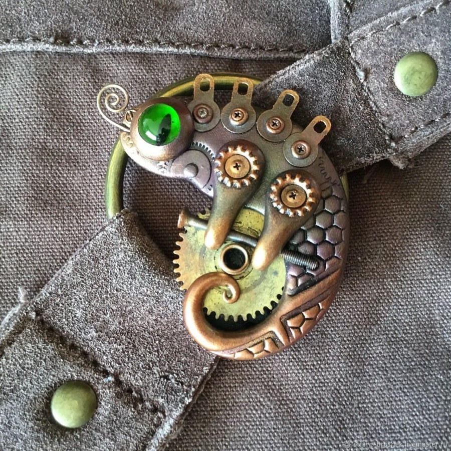 Брошки в стиле стимпанк