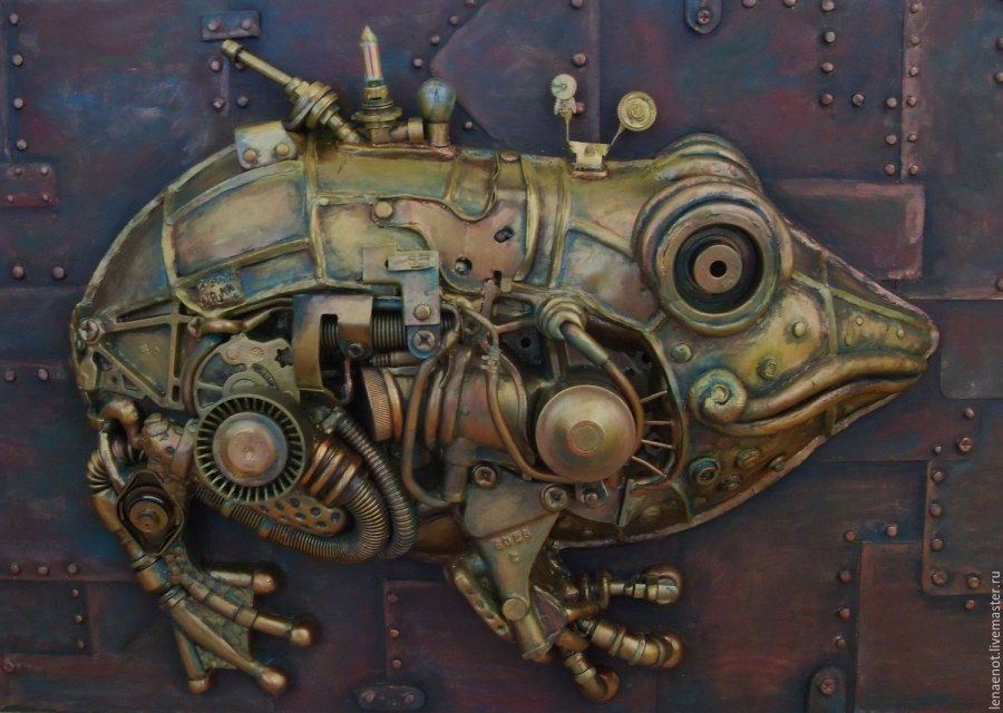 Стимпанк интерьер арт