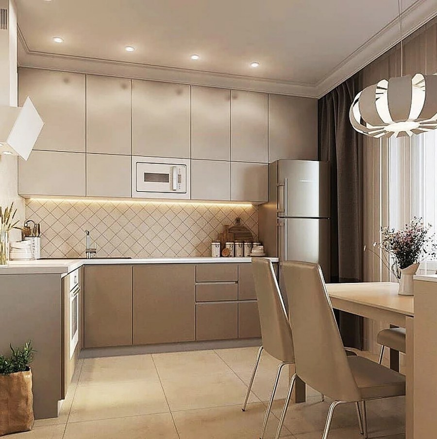Кухни бежевого цвета