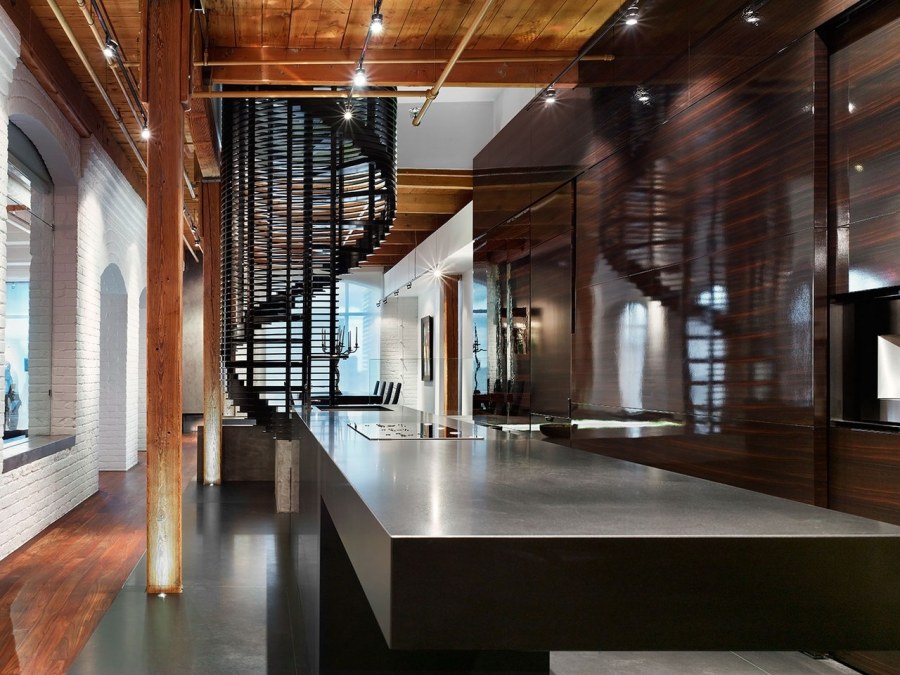 Интерьер пентхауса лофт